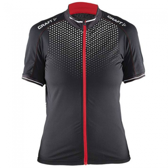 Craft Glow fietsshirt dames zwart/rood 1903265-9430